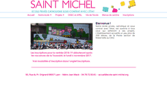 Desktop Screenshot of ecole-saint-michel.org