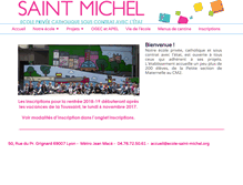 Tablet Screenshot of ecole-saint-michel.org